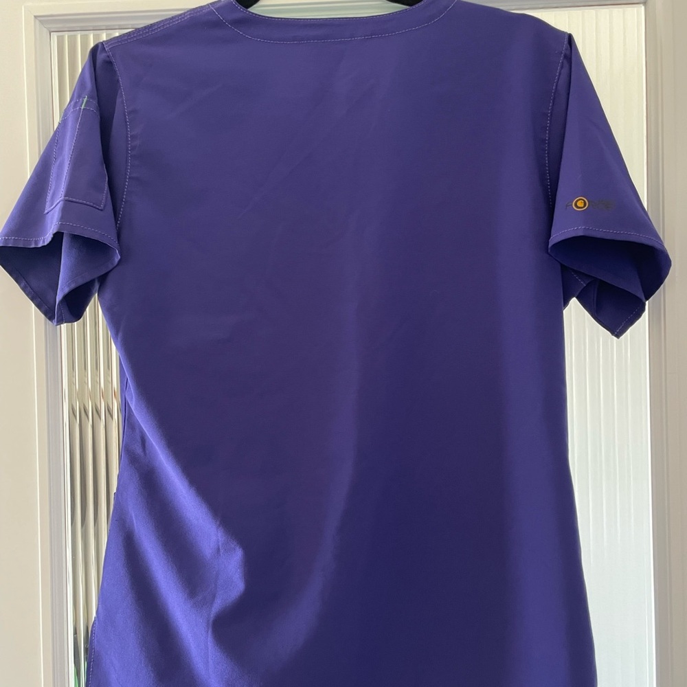 Carhartt electric blue Top with Bright Green Trim - Picture 7 of 8